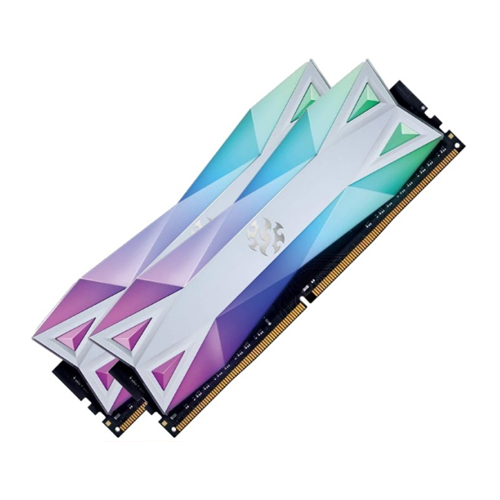 Adata XPG Spectrix D60G 16GB (8GB x 2) 3200MHz DDR4 RGB Memory - White (AX4U320038G16A-DW60)